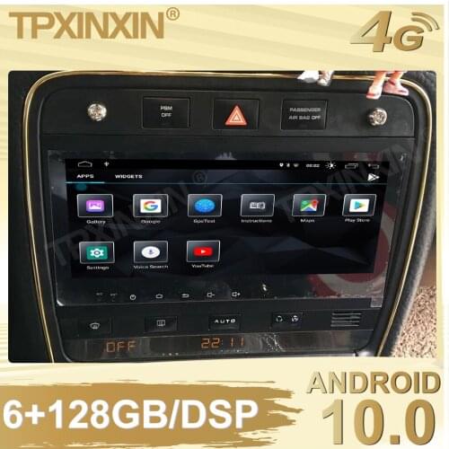 6+128G For Porsche Cayenen 8.8 Android 10.0 Car Stereo Radio Tape Recorder Multimedia video player GPS navigation Built in DSP