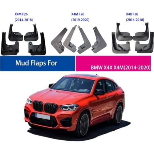 Car mudguards For BMW X4 F26 G02 splash guards mud guards auto Mud flaps Car Fenders in 2014-2020