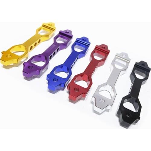 Aluminum Alloy Car Battery Fasten Bracket Holder Universal Battery Tie Down Brace Fits for EK EG 2002-2005