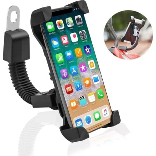 Motorcycle Phone Holder Motorbike Mount Holder Handlebar for iPhone XS MAX XR 8 7 6 6s Plus For Samsung Galaxy S10 S9 S8 Plus