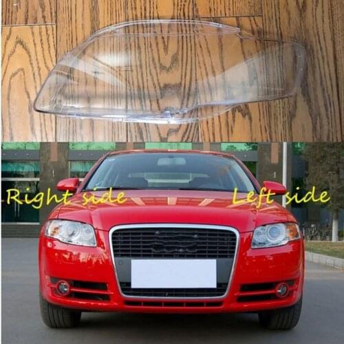 For Audi A4 B7 2006 2007 2008 Car Headlight cover Headlamp Lens Auto Shell Cover