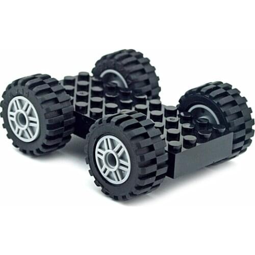 City Building Block Car Wheel Shaft Plate Accessories DIY Racing Car Military Vehicle Technology MOC Classic Cars Figures Brick