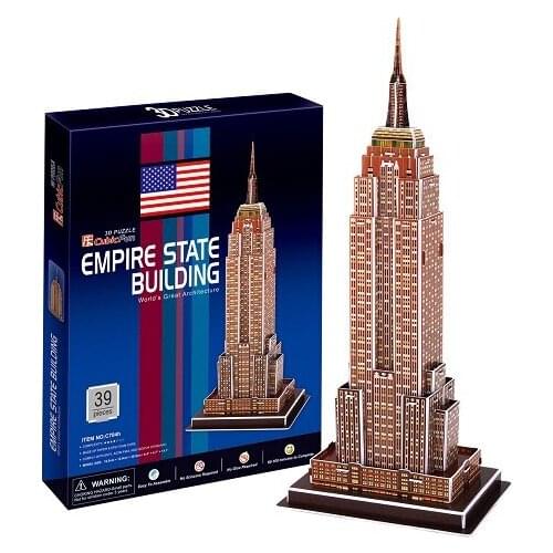 3D models toy Cubic Fun paper model jigsaw game The Empire State Building c704h