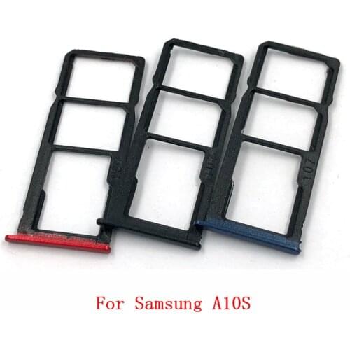 Sim Card Tray SD Reader Holder For Samsung Galaxy A10S A107 A20S A207 A30S A307 A50S A507 SIM Card Tray Slot Holder