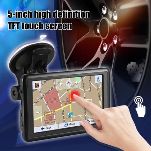 Multifunctional 5 inch GPS Navigation 4GB TFT Touch Screen HD GPS Device Maps Portable Automobile Car FM Satellite