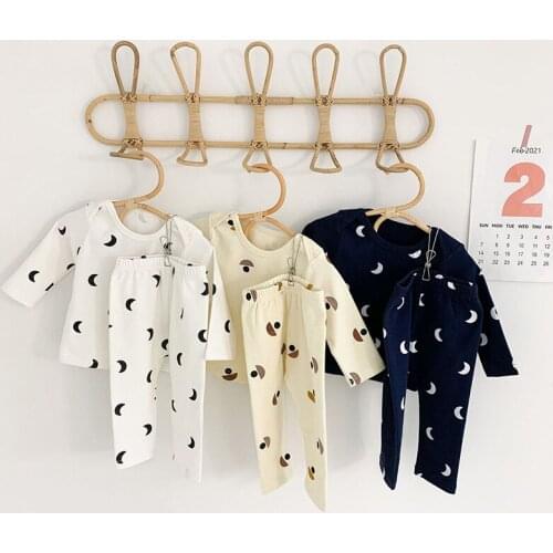 Infant Girl Boy Korean Style Fashion Clothing Sets New Autumn Fall Newborn Baby Floral Print T-Shirt And Pants Outfits With Hats