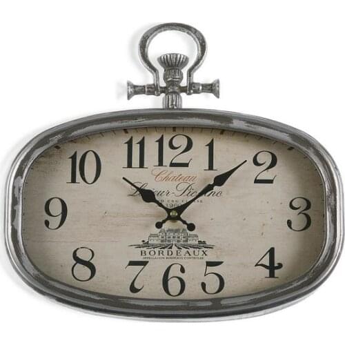 Wall Clock Chateau Metal (35 x 6 x 32,5 cm)