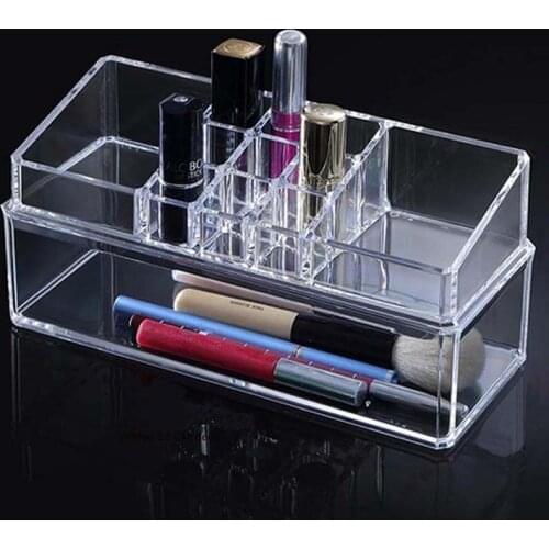 Desktop Sundries Storage Box Makeup Organizer Cosmetic Make Up Brush Storage Case Home Office Bathroom Storage Boxes