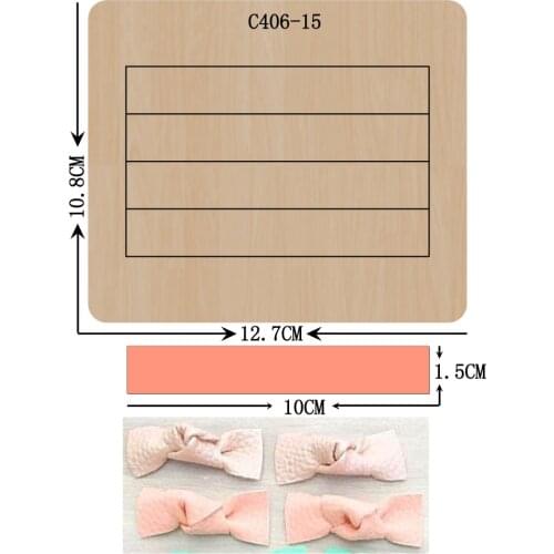 New Bow Wooden Die Scrapbooking C406-15 Cutting Dies Multiple Sizes Compatible With Most Die Cutting Machines