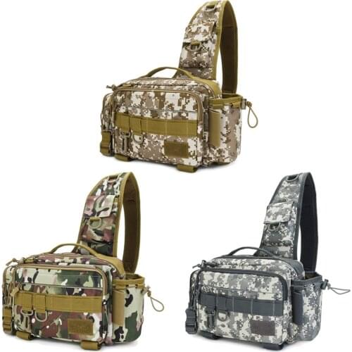 Fishing Waist Tackle Bag Shoulder Crossbody Lure Pack Storage Fishing Pouch Multifunctional Fish Lures Storage Fishing Bag