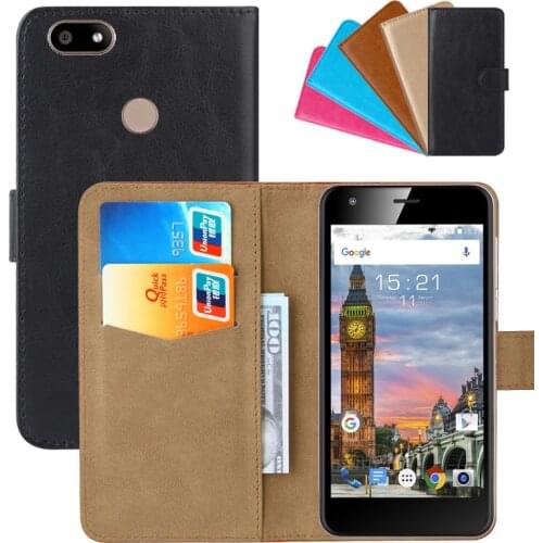 Luxury Wallet Case For Fly Power Plus 1 (FS521) PU Leather Retro Flip Cover Magnetic Fashion Cases Strap