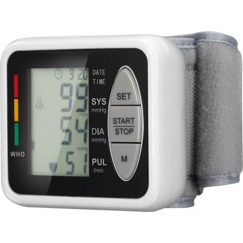 Wrist Electronic Sphygmomanometer Intelligent Electronic B-lood Pressure Monitor 99 Memory Groups