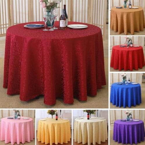 Tablecloth Tear Resistant No Fading Polyester Washable Round Tablecloth for Kitchen tapete Wedding decoration nappe de table