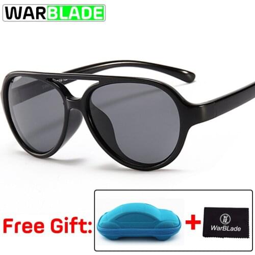 Brand Quality Kids Sunglasses Polarized Baby Boy Girls TR90 Sun Glasses Child Pilot Sunglass Infant Shades With Case WBL