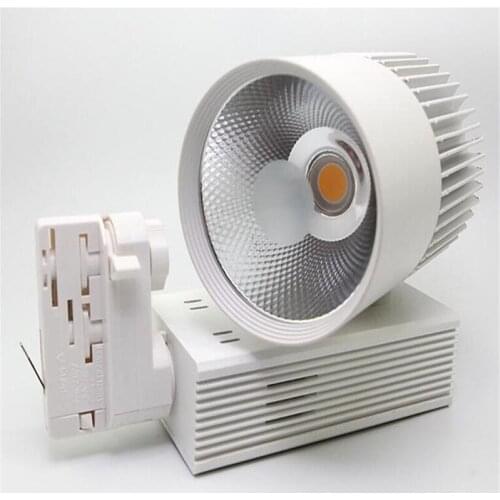 40W 2Wire 3Wire 4Wire COB LED Track Light Aluminum Ceiling Rail Track Lighting Spot Rail Spotlights Replace Halogen Lamps