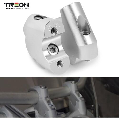 TREON Motorcycle CNC Handlebar Raised Extend Handle Bar Clamp Mount Riser For Honda CRF1000L Africa Twin ABS/DCT 2016 2017 2018