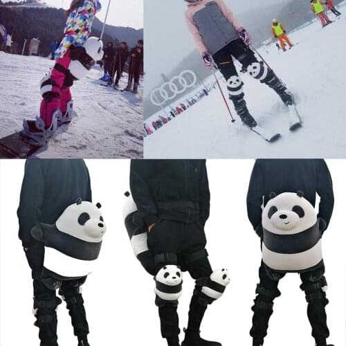 Skating Tailbone Protective Gear Cute Shockproof Anti-fall Hip Knee Protective Cushion Pad For Children Adults Outdoor Sports