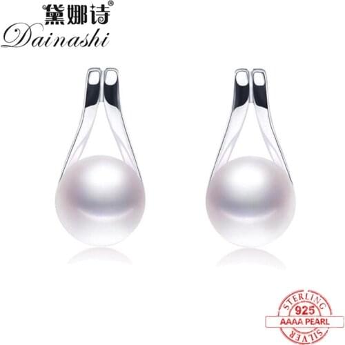 Genuine natural freshwater pearl 2020 new fashion earrings 925 sterling silver High quality jewelry gifts for women wholesale