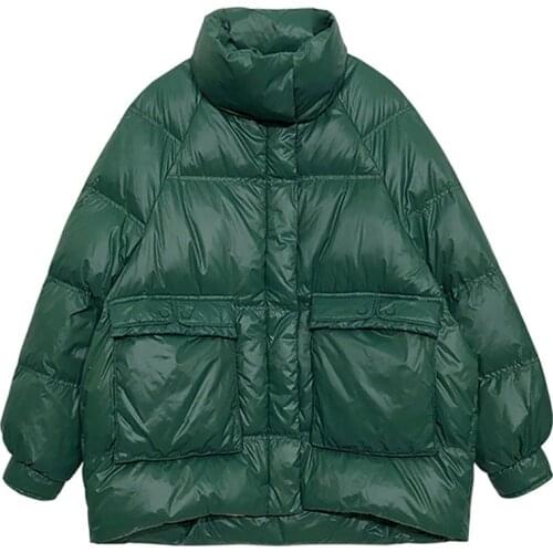 2020 Winter Short Down Coat Women 90% White Duck Down Jacket Thick Warm Parkas Female Outerwear Abrigo Mujer Casual Bread Jacket