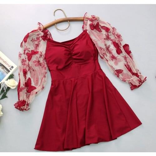 2021 Women One Piece Swimwear Sexy Swim Beach Dress Print Summer Sexy Swimsuit Bathing Suit Swimming Beachwear Female Swimdress