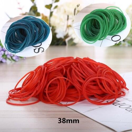 38mm Multicolor Rubber Band School Office Tying Gadgets Strong Elastic Rubber Bands
