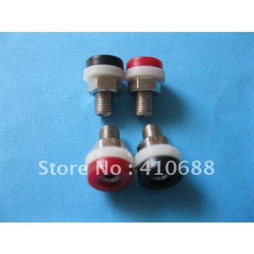 200 Pcs Per Lot Banana Jack For 2mm Banana Plug Red & Black Hot Sale High Quality