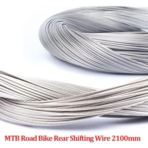 4pcs Mountain Bike Rear Shifting Inner Cable Stainless Steel MTB Road Bicycle Rear Derailleur Shifter Wire 2100mm