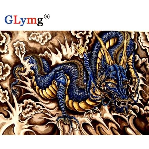 5d Diy Diamond Painting Full Drill Cross Stitch China Dragon Diamond Embroidery Wall Arts Full Mosaic Gift Home Decor