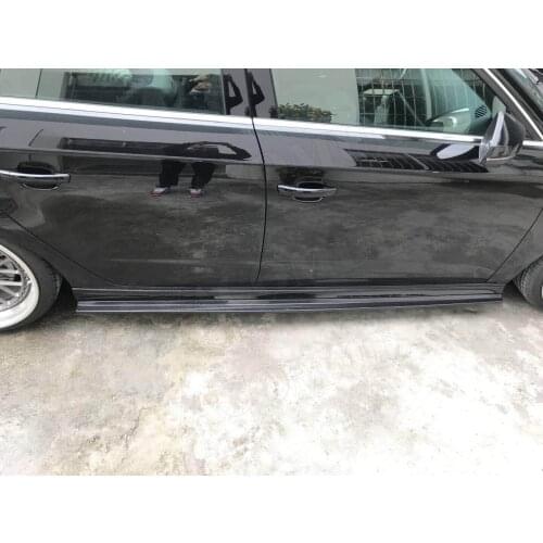 Carbon Fiber Side Skirts Aprons for Audi A3 S3 RS3 Hatchback 2017-2019 Bumper Guard car styling