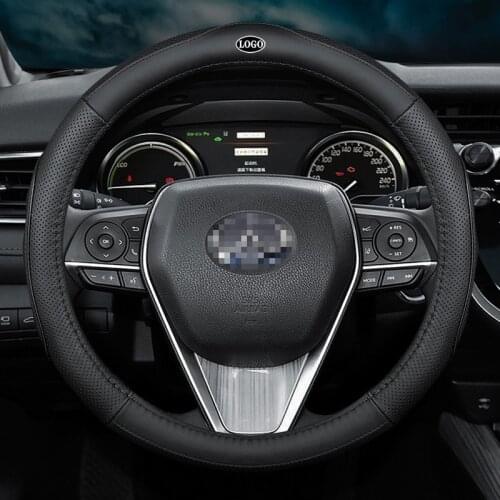 Popular No Smell Thin Car Genuine Leather Steering Wheel Covers for Infiniti QX30 Q70L QX70 QX60 Q50 QX80 Q60 QX50 Accessories