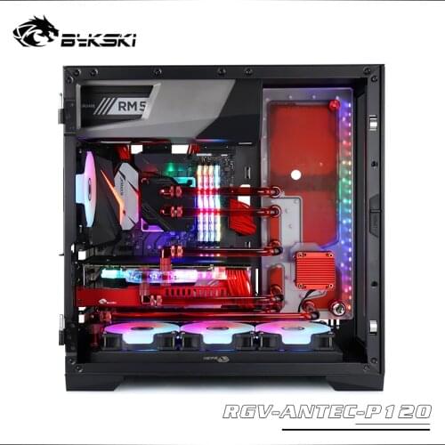 BYKSKI kit use for Antec P120 computer case / Acrylic Board Water Channel Solution / Kit for CPU and GPU Block