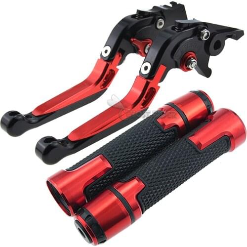 For DUCATI Monster 821 695 696 797 1200 1200S 1100 1100S Motorcycle Adjustable Folding Brake Clutch Levers Handlebar Hand Grips