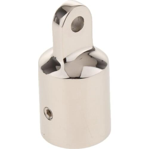 Eye End Cap Bimini Fittings - 7/8'' Marine Stainless Steel Silver