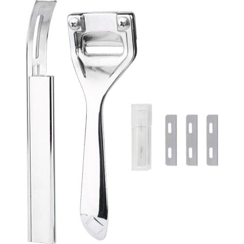 Imazy Leather Edge Skiver Leather Craft Thinning Knives +3 Blades Edge Thinning Cutter Handmade Leather Cutting Tool