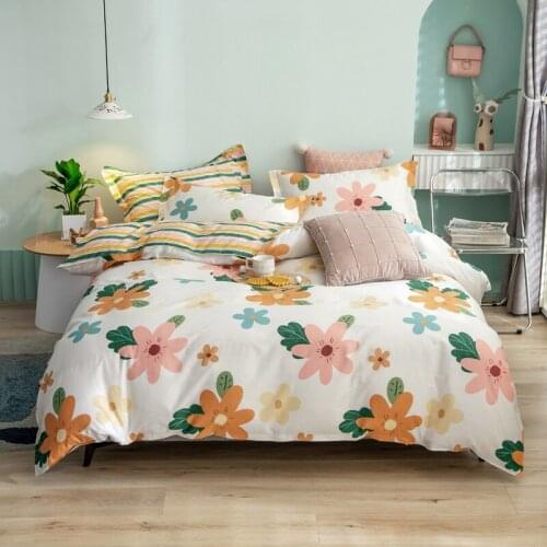 Cotton Bedding Set Printing Bed Cover Set Twin King Size Duvet Cover Set Bedclothes Set 3pcs/4pcs