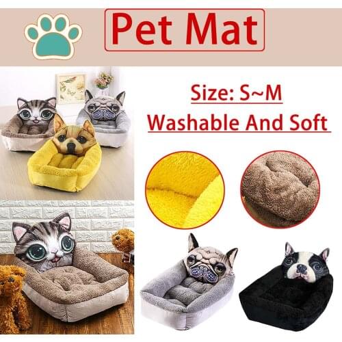 Dog Mat Bed New Fashion Washable Soft Kennel Sofa Pet Kennel Deep Sleep Soft And Comfortable Cat Bed Winter Warm Bed Pet Bed