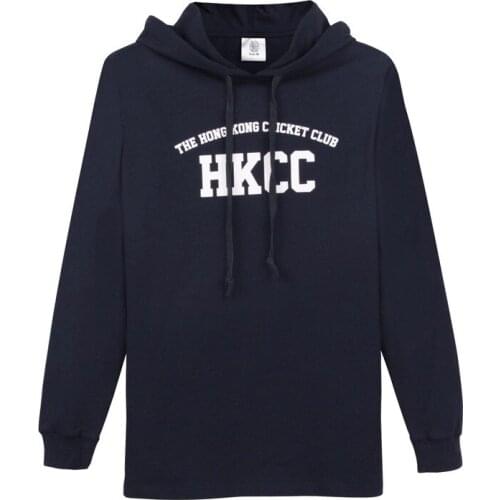 Pure Cotton Mens Hoodie Printing Casual Pullover New Fashion Youth Sweatshirt Navy Blue Long-Sleeved Male Streetwear