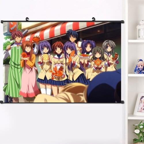 Anime CLANNAD Sakagami Tomoyo Wall Scroll Mural Poster Otaku Wall Hanging Poster Home Decoration Gifts 40×60cm dropshipping