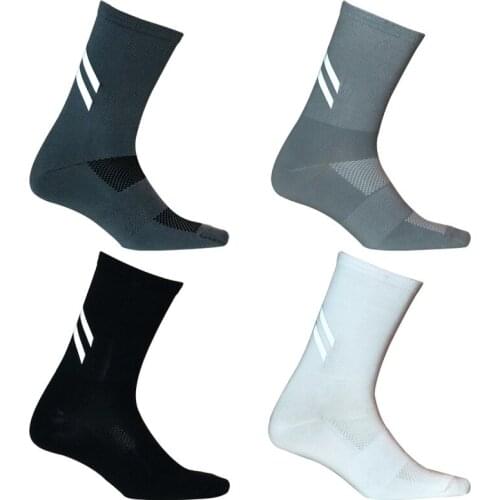 New DH Reflective Cycling Socks Cycling Sports Socks Running Fitness Moisture Wicking Lycra