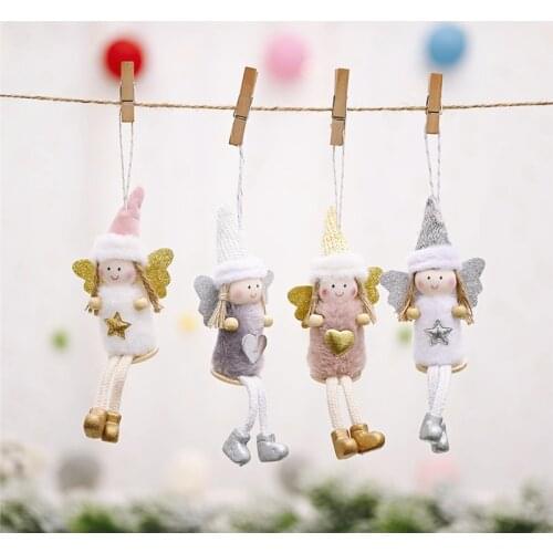 2022 New Year Gifts Toy Navidad 2021 Christmas Angel Dolls Christmas Decorations for Home Xmas Tree Pendant Ornaments Noel Decor