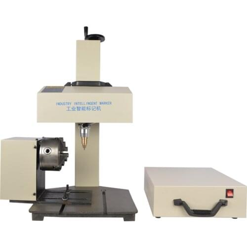 CNC Pneumatic Dot Peen Marking Machine for Nameplate Metal Serial Numbers Engraving Benchtop Design
