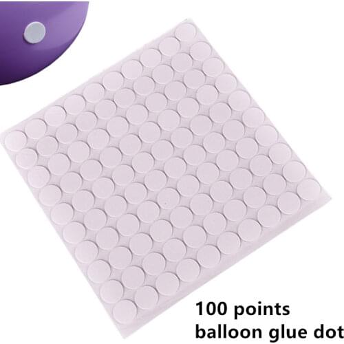 100 Points Balloon Attachment Glue Dot Stickers Birthday Party Decorations Adult Kids Baby Shower Wedding Balloon Party Supplies