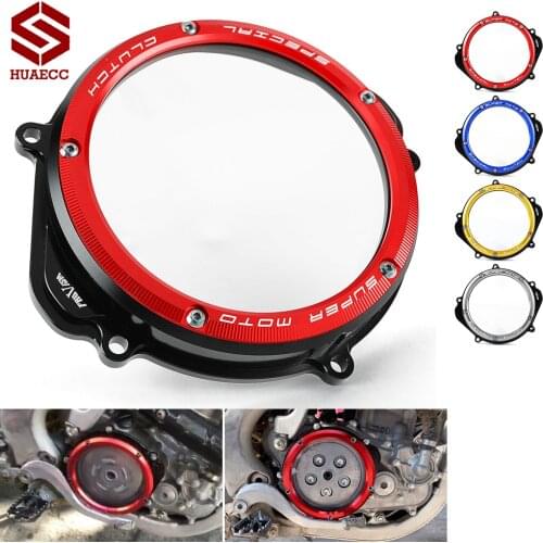 Clear Engine Clutch Cover for Honda CRF250X 2004-2018 CRF250R 2004-2009 Motorcycle Accessories CRF 250 X R