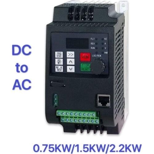 PV solar inverter DC to AC three-phase converter 220V 0.75kw/1.5kw/2.2kw/4kw with MPPT Control solar pump VFD