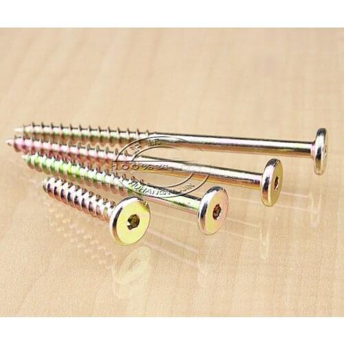 10Pcs M7 Allen round head self-tapping screws Hexagon socket sofa furniture bolt 30mm-100mm Length