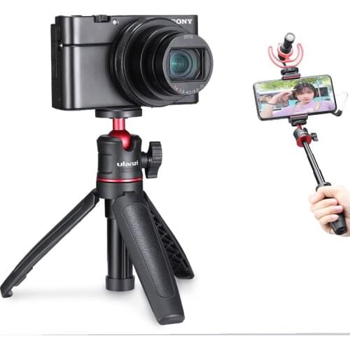 MT-08 DSLR SLR Phone Vlog tripod Cold Shoe Phone Mount Holder for Microphone LED Light Mini Tripod for Sony A6400 A6300