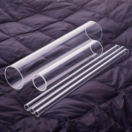 5pcs High borosilicate glass tube,Outer diameter 15mm,Full length 200mm/250mm/300mm,High temperature resistant glass tube