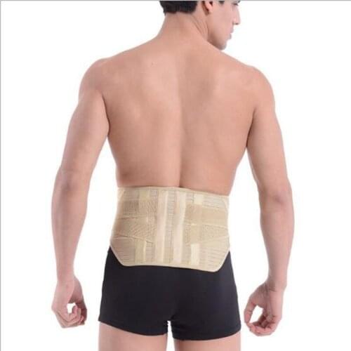 Adjustable Tourmaline Product Self-heating Double Pull Therapy Waist Support Belt Lumbar Back Brace Double Band Health Care