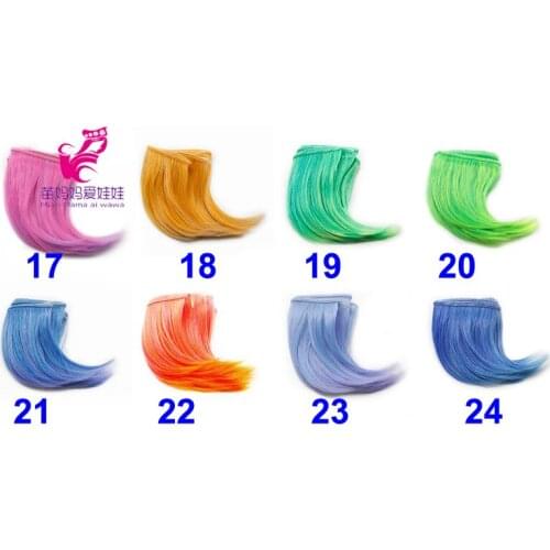 10cm 15cm BJD wave Wigs heat resistant DIY Doll Hair For Barbie Doll For Monster High 1/4 1/6 Doll wigs