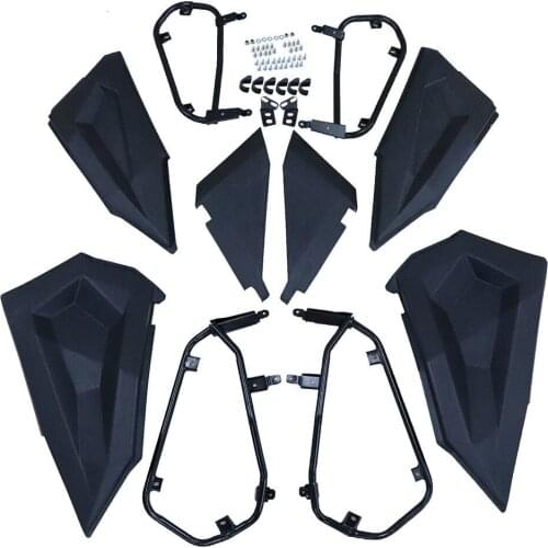 For Polaris Black Door Lower Panel Inserts UTV for Polaris XP 4 Turbo RZR XP-4 1000 RZR XP 4 900/S 2014 - 2018